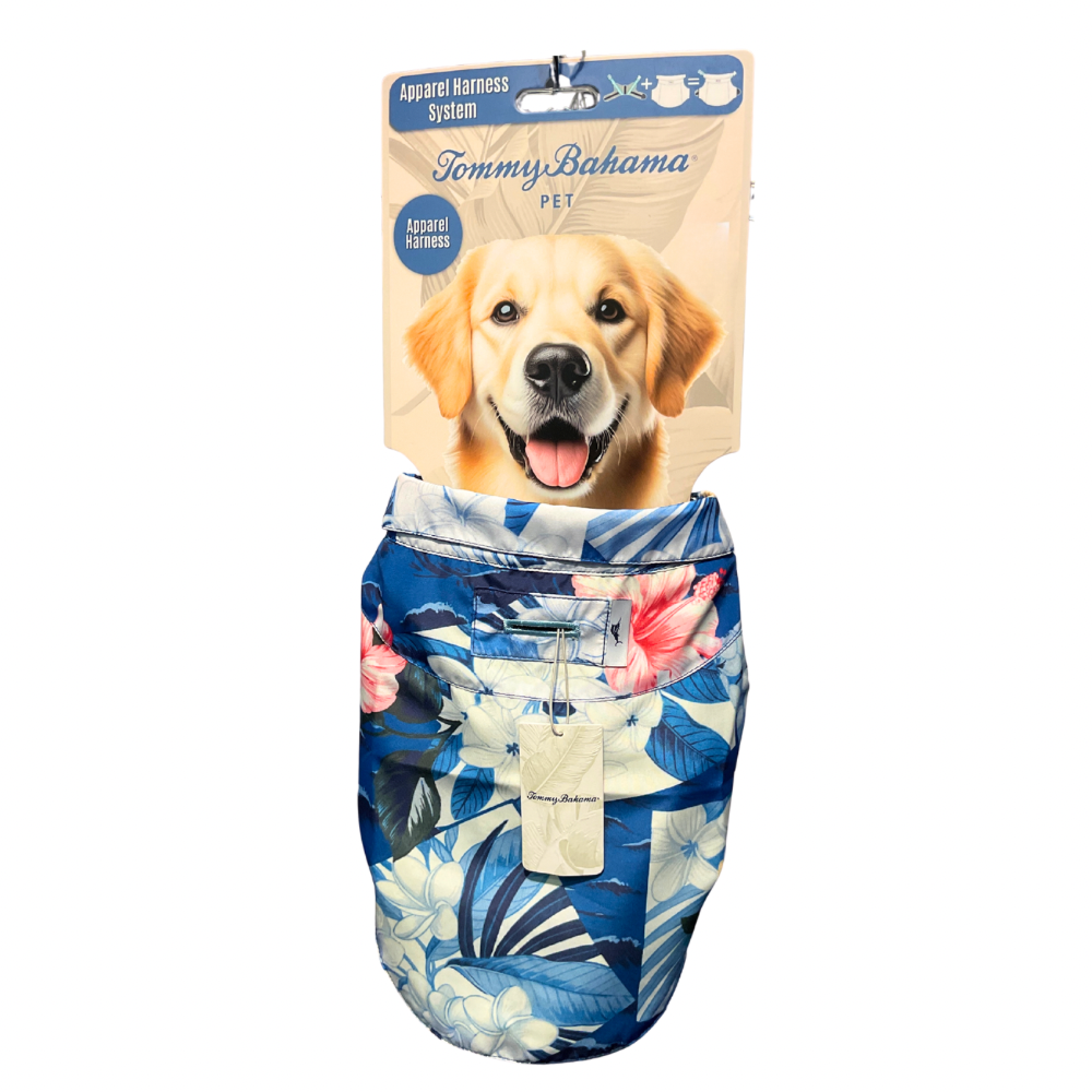 Tommy Bahama Dog Outfit and Harness | Hawaiian 1