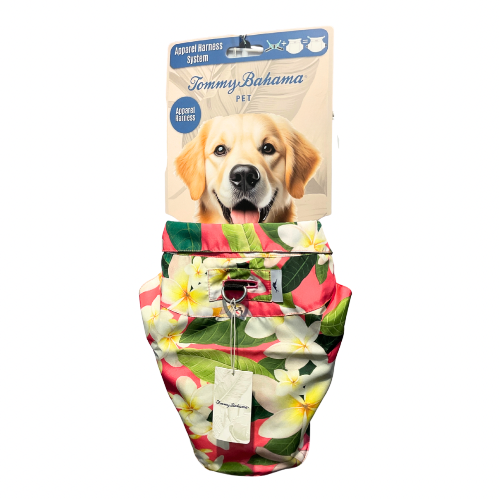 Tommy Bahama Dog Outfit and Harness | Hawaiian 3