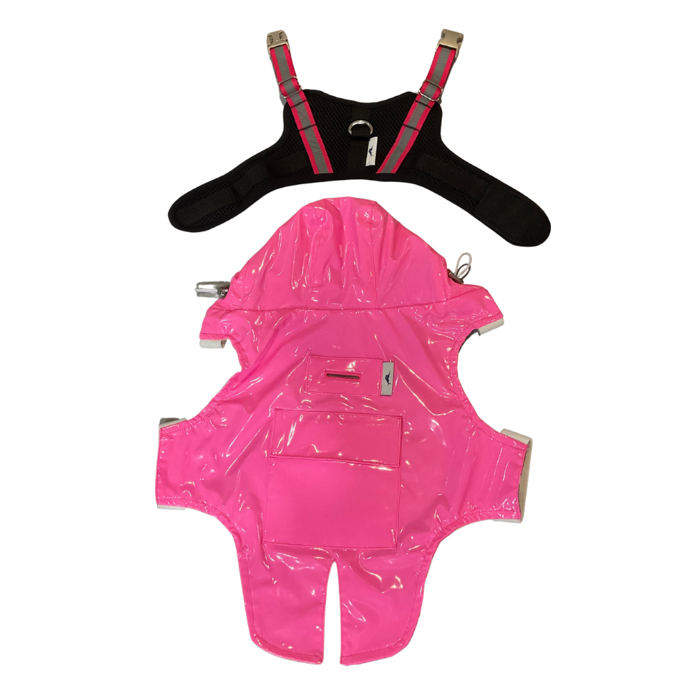 Tommy Bahama Dog Jacket and Harness | Pink