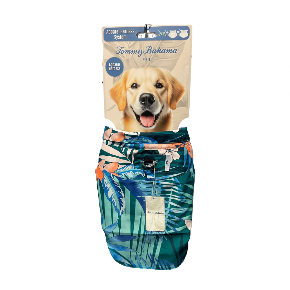 Tommy Bahama Dog Outfit and Harness | Hawaiian 2