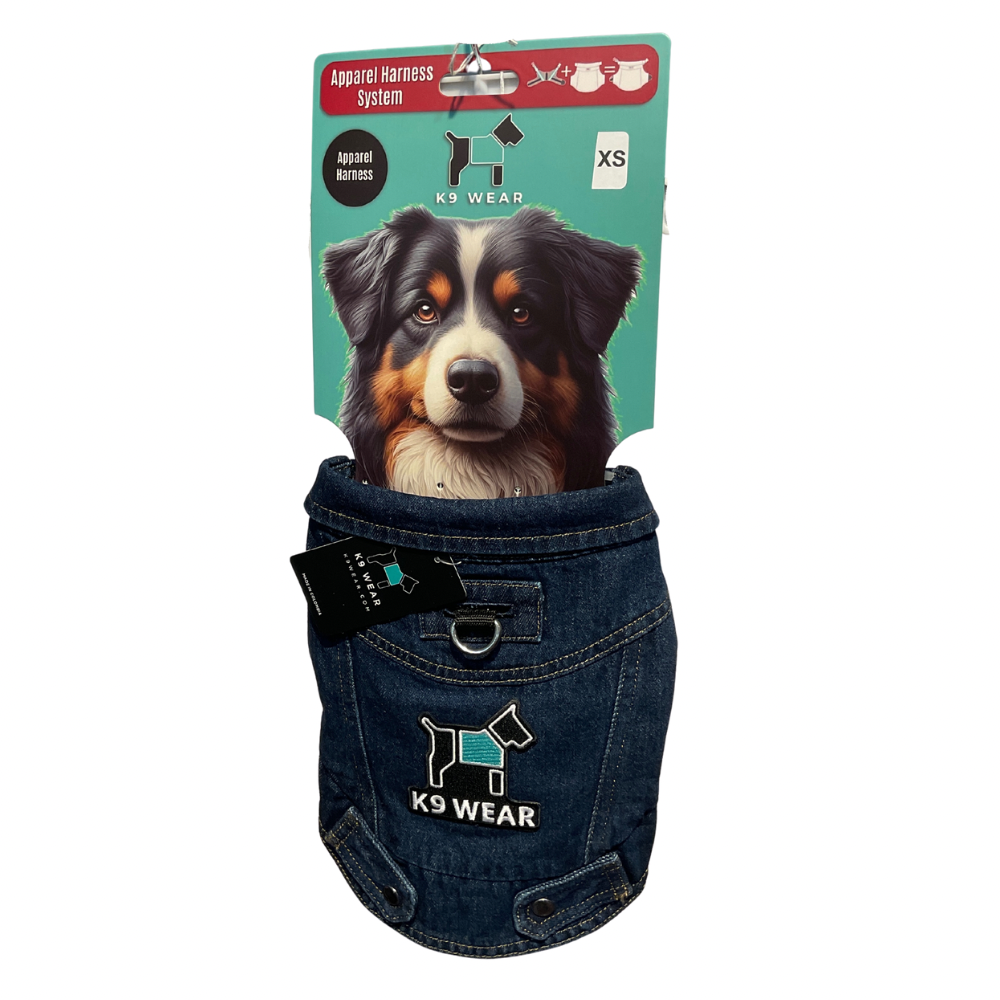 Tommy Bahama Dog Outfit and Harness | Denim