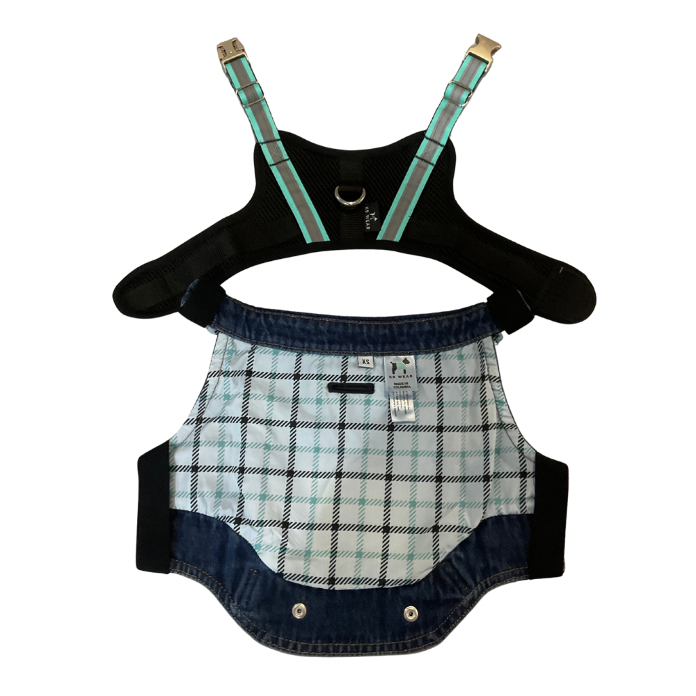 Tommy Bahama Dog Outfit and Harness | Denim